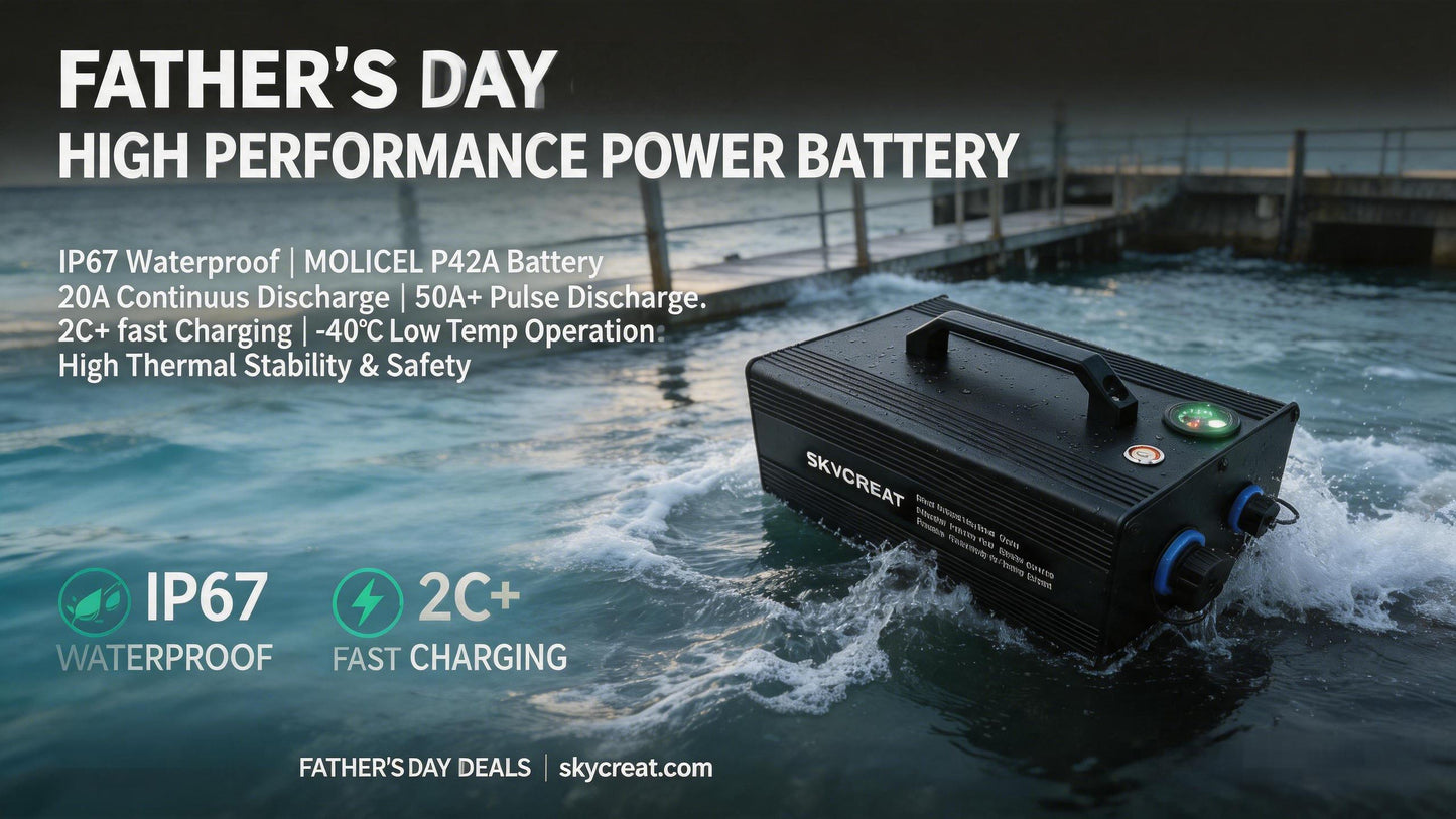 Skycreat Battery box| 12S 4P| For Surfing Boat Underwater Thruster | Efoil | Ejet boards | Hydro | Electric Surfboard