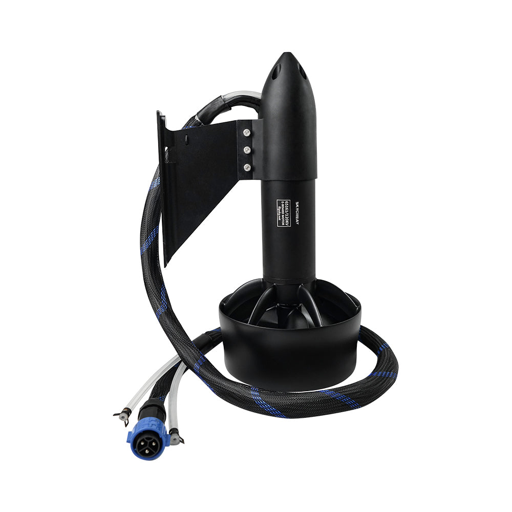 Skycreat Motor 65161(152mm): 6000W Waterproof Underwater Thruster - Electric Boat Thruster for ROV, RC Boat, Jet Boards, Outboard Motors, and Drive Boat Jets