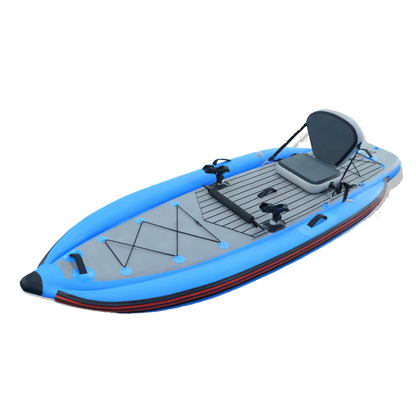 Skycreat  Inflatable Fishing Boat 320*110*20cm   Drop-Stitch Fishing Kayak – Thickened Wear-Resistant PVC, Portable Foldable Lure Boat with Padded Seat