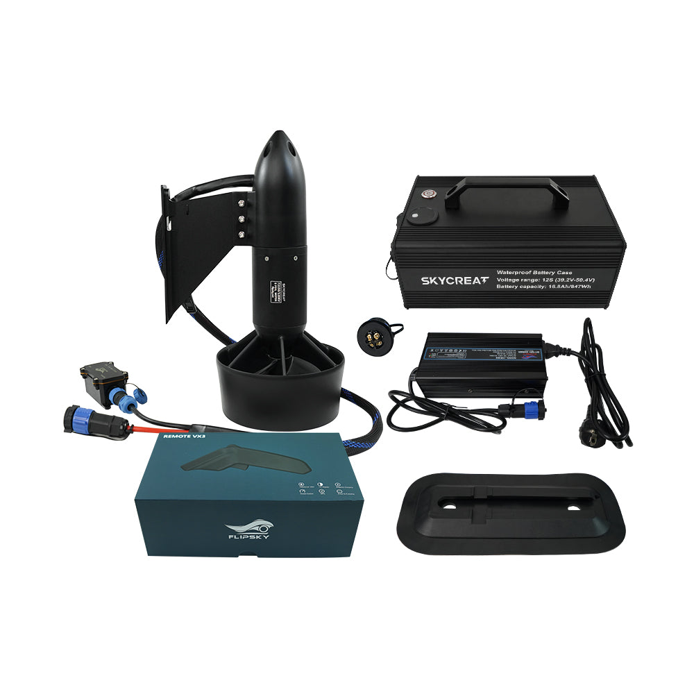 Skycreat 2200 Series 3000W Brushless Underwater Thruster – IP68 Waterproof for ROV, Jet Board, RC Boat & Outboard