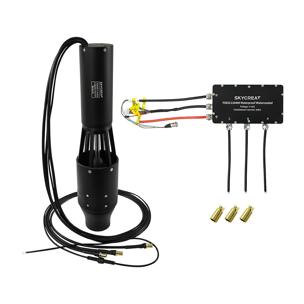 SKYCREAT E-Jet Pump Thruster 4400: 8800W High-Performance Underwater Thruster for Marine/Underwater Propulsion, Kayaks, Inflatable Boats, Small Watercraft, and Fishing Boats