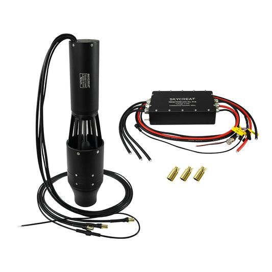 SKYCREAT E-Jet Pump Thruster 4400: 8800W High-Performance Underwater Thruster for Marine/Underwater Propulsion, Kayaks, Inflatable Boats, Small Watercraft, and Fishing Boats