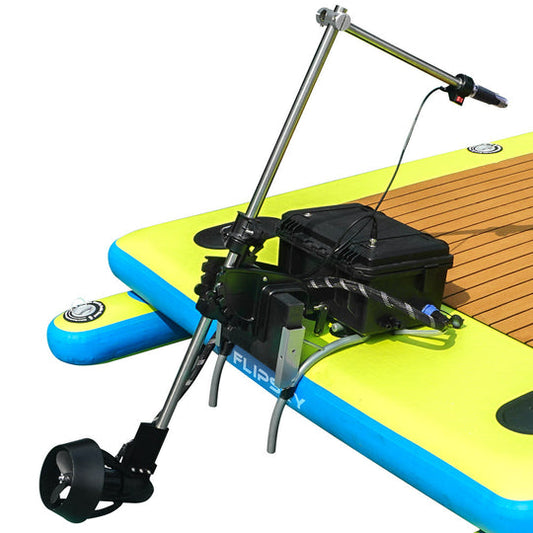 Flycreat F20 Electric Inflatable Float Platform, equipped with a set of 7070 electric outboard motor, safe load capacity 200KG