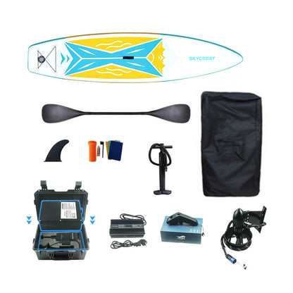 Skycreat B10 Electric Inflatable SUP with a 7070 Electric Fin Propulsion System, safe load capacity of 200KG