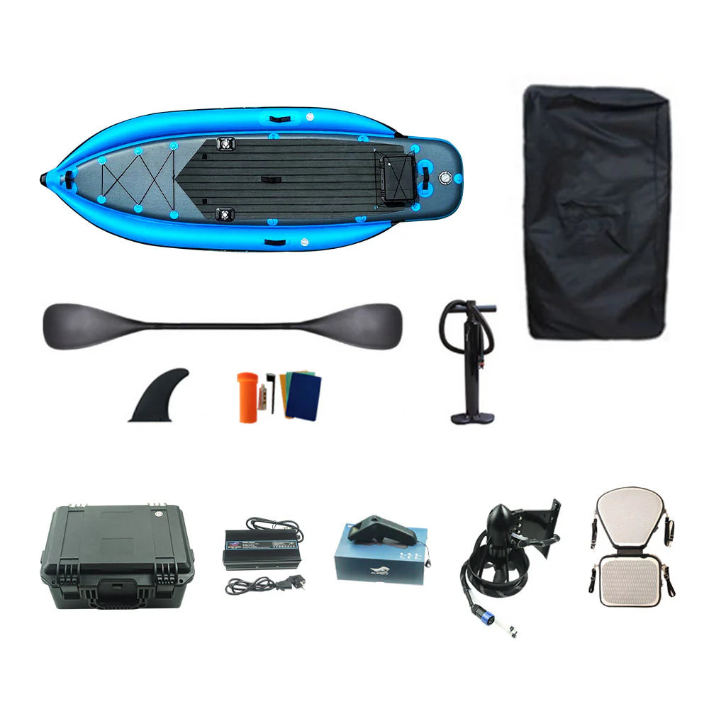 Skycreat S01 Electric Inflatable Fishing Boat, equipped with a 7070 Electric Fin Propulsion System, safe load capacity of 200KG