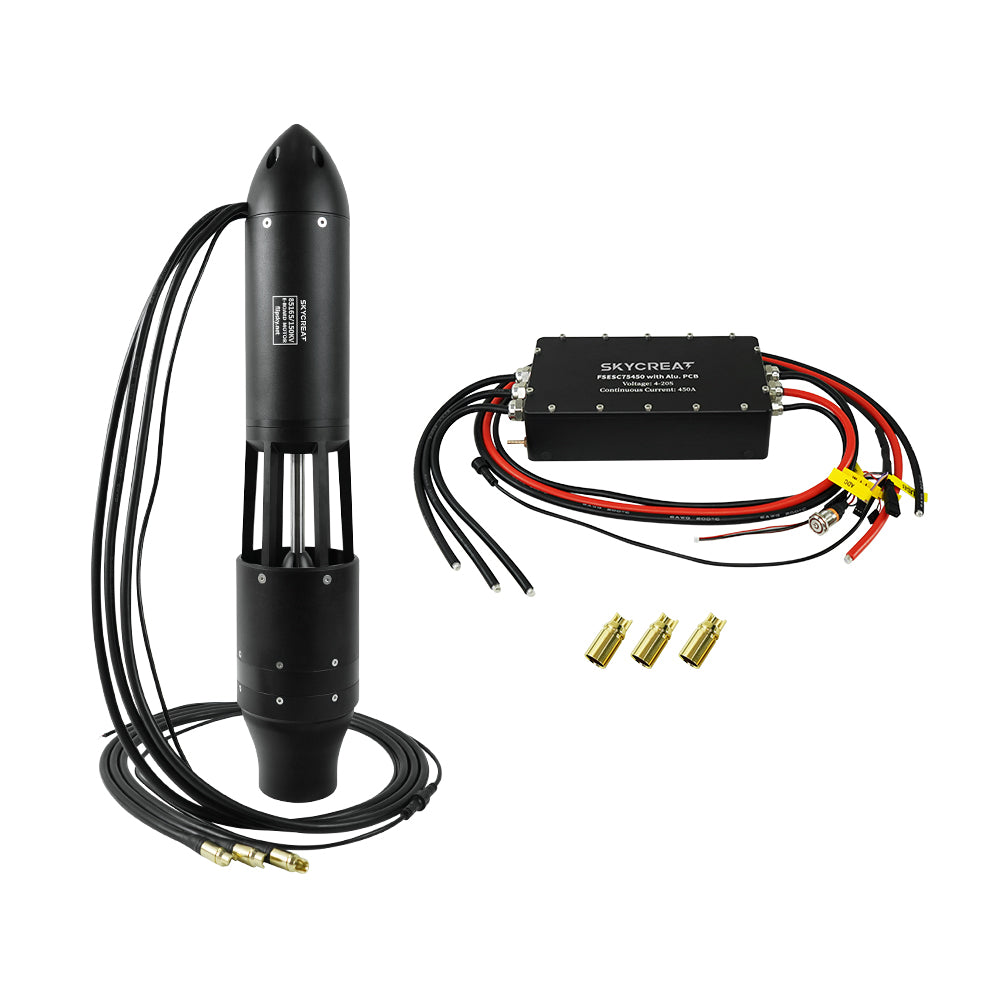 Skycreat E-Jet Pump Thruster 6200 19500W High-Performance Underwater Thruster For Marine/Underwater Propulsion/Kayaks/Inflatable Boats/Small Watercraft/Fishing Boats