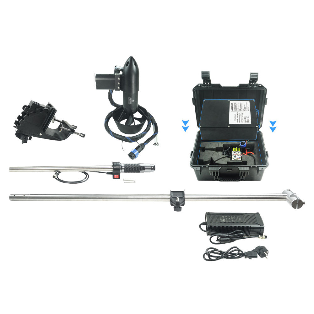 Skycraet F30 Electric Inflatable Float Platform, equipped with a set of 65121 electric outboard motor, safe load capacity 200KG