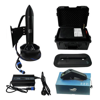 Skycreat  Brushless Motor 65220 Integrated fish-fin Thruster, electric boat thruster for ROV RC Boat /Jet boards /Outboard motor / Drive boat jet