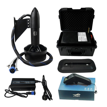 Skycreat Motor 65161(152mm): 6000W Waterproof Underwater Thruster - Electric Boat Thruster for ROV, RC Boat, Jet Boards, Outboard Motors, and Drive Boat Jets
