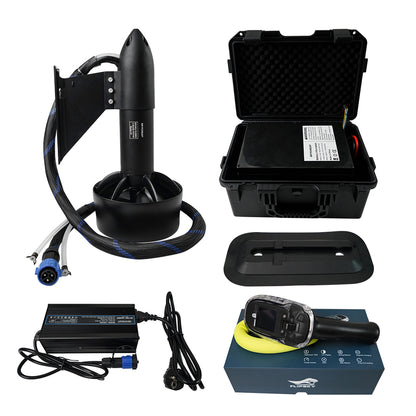 Skycreat Motor 65161(152mm): 6000W Waterproof Underwater Thruster - Electric Boat Thruster for ROV, RC Boat, Jet Boards, Outboard Motors, and Drive Boat Jets