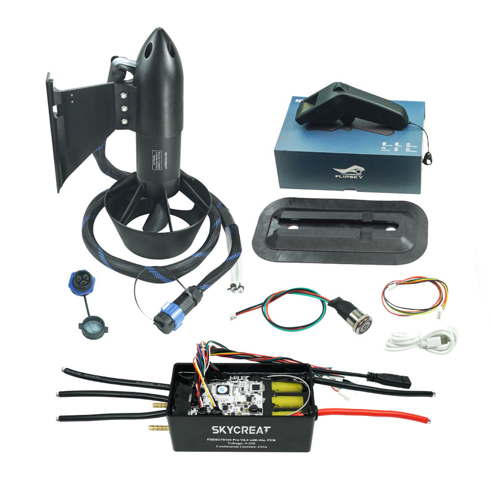 Skyceat Brushless Motor 65121 3700W Waterproof Underwater Thruster electric boat thruster for ROV RC Boat /Jet boards /Outboard motor / Drive boat jet