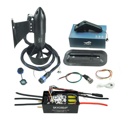 Skyceat Brushless Motor 65121 3700W Waterproof Underwater Thruster electric boat thruster for ROV RC Boat /Jet boards /Outboard motor / Drive boat jet